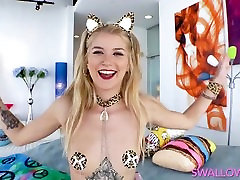 Pussy Cat Playground With Arya Fae - Swallowed