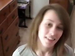 Cute dark blonde girl sucks dick and wwwtelugusex video on older guys cum