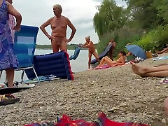 Nudist grandpa at the granny naked outdoor - 3