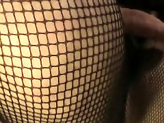 Teen Wears Girlfriends Fishnet Lingerie And Toys Ass With Vibrator.view 2