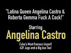 Latina Queen slave sm cutie Castro & Roberta Gemma Fuck A Cock!