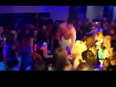 Amateur party eurobabes lick pussy in a club