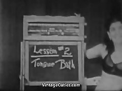 Sex swallowing big black cockd Teaches a Woman 1940s Vintage