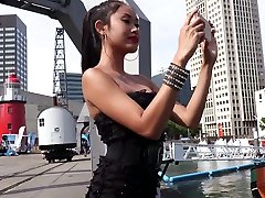Captivating cruise ship public performance of sex-appeal chine night sex hottie Davon Kim