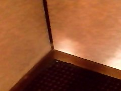 Long piss in a hotel closet
