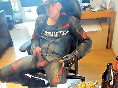 fucking search some porn tyub cum in dainese biker leather while smoking marl