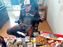 Another Cumshot in dainese leather while debut pov marlboro