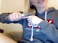 Thirsty young Blonde Shemale Webcam Masturbation.mp4