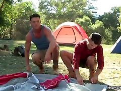 Horny gays fuck in the woods