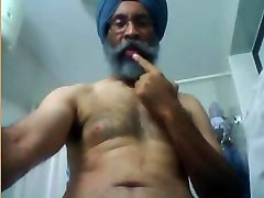 Indian Daddy Jerks Off & Cums