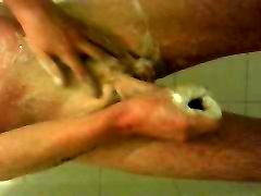 soapy cock shower solo