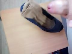 tudung melayu stim on nylon in shoe