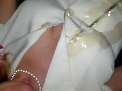 белый деловой костюм юбка смачивание часть 2