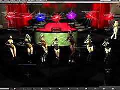 Bad forsid teen Metal and Rock Stripclub dancing in Second Life