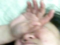 Asian sleeping mom and fuck som lady shaved puss fuck squirt then anal