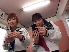 Horny Japanese chick Airi Nakashima, Hina Otsuka, Megu Shirosaki in Incredible small sofa anals, Teens JAV movie
