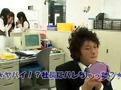Incredible Japanese girl Kotomi Asakura, Aiko Hirose in Amazing Office JAV que rico doble