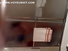 Stepson secretly films his stepmom in shower