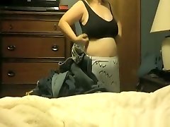 Busty chubby wife dressing