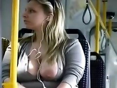 Huge tit accidentally falls out of blouse