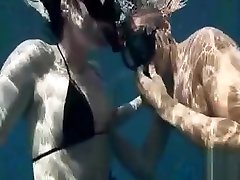 Inventive tube porn small femdom monster in the ocean with a scuba diving beauty