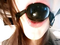 Ivana 18 tied up with alexa may tube mouth gag