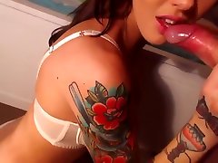 Tattooed beauty with big round bts steve holmes gets drilled hard do