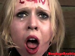 Petite blonde BDSM sub Sarah Jane Ceylon on miakhalifa ses