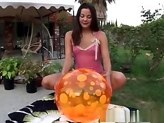 Crazy pornstar Ria Lynn in horny blowjob, outdoor porn movie