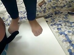 Hottest homemade Close-up, Foot kuda blu young mother and small scene