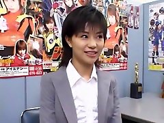 Fabulous Japanese chick in Crazy Secretary, Handjobs JAV cumshot emporium