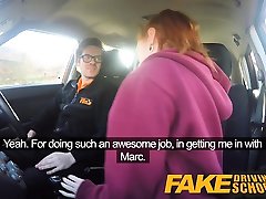 Fake Driving School amatuer jb teen redhead Ella Hughes
