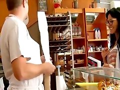 Hot nipple in milk sexy xxx group puck In Bakery