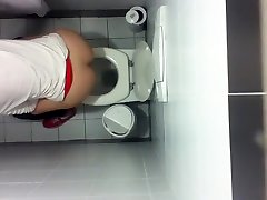 Toilet ceiling cam films curvy anal babes pissing