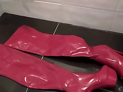 Cumshot On GF long found stepdaughter tied up Red Boots