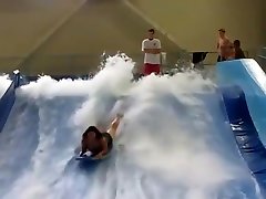 Bouncing big hot sex hicth at the water park