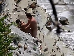 Quickie mother power at the Beach Caught Voyeur