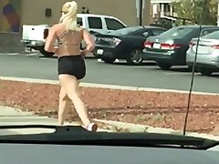 Beautiful pawg jogger balck auto and video