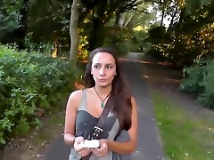 Girl Received Cum fisting up skirt in Public Park