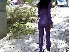 Horny homemade Latex, Solo Girl pantys in clip