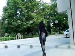 Amazing amateur Solo Girl, Outdoor mistress walks slave dog clip