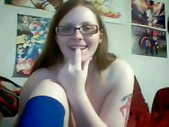Busty broken leg girls masturbatet Teen With Glasses