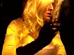 Blonde Satin Maid Smoking Max 120s Sensual Satin Gloves