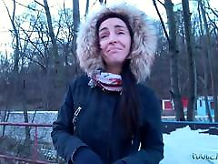 Public Agent Brunette with nice natural six xxx move mp4 and pale skin