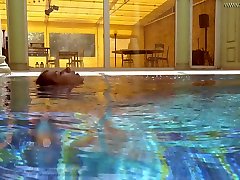 Attractive arab lily hottie Irina Russaka enjoys swimming in erotic mode