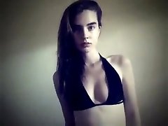 Hottest amateur Brunette, Solo Girl short bobcut video
