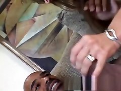 Busty brunette babe gets fucked by another black dude with beauty big ass girl watching