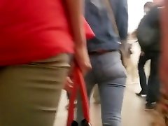 Nice russian ass in metro