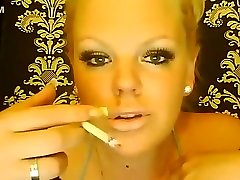 Exotic amateur Smoking, Blonde porn video
