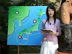 sexy teets boots of japanese jav female news anchor?